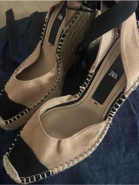 ZARA two-tone espadrilles